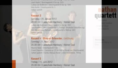 Mendelssohn Quartet in F Minor, Op. 80 – 3rd Movement, Adagio