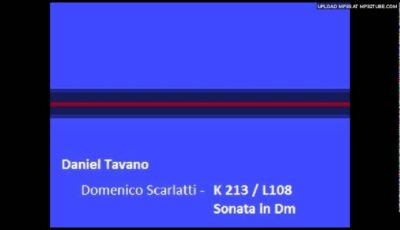 Scarlatti Sonata in D Minor, K. 213
