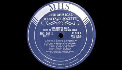 J.B. Lully – Music for Le Mariage Forcé