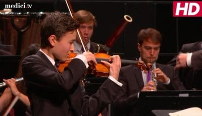 Daniel Lozakovich Plays Excerpt from Bruch Violin Concerto No. 1 in G Minor, Op. 26