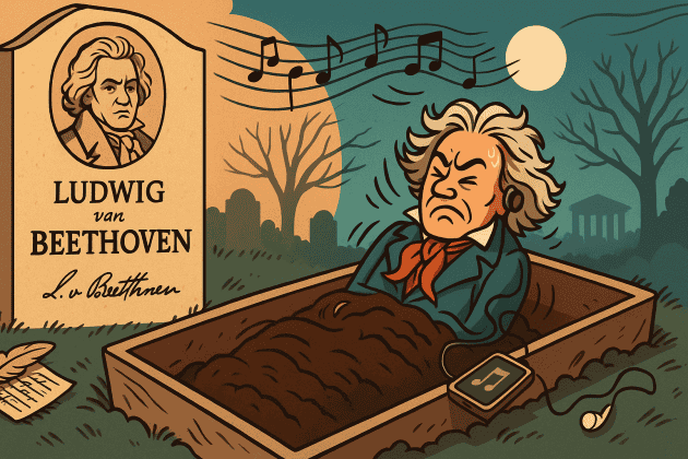 Beethoven rolls over in his grave at modern classical music